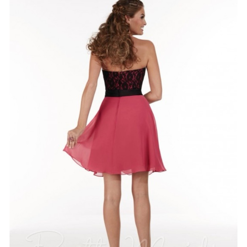 Black Lace and Pink Dress - Picture 2 of 5